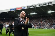 NEWCASTLE UPON TYNE, ENGLAND - MAY 07:  Newcastle United manager Rafa Benitez celebrates  after winning the Sky Bet Championship Title after the match between Newcastle United and Barnsley at St James' Park on May 7, 2017 in Newcastle upon Tyne, England.  (Photo by Stu Forster/Getty Images)